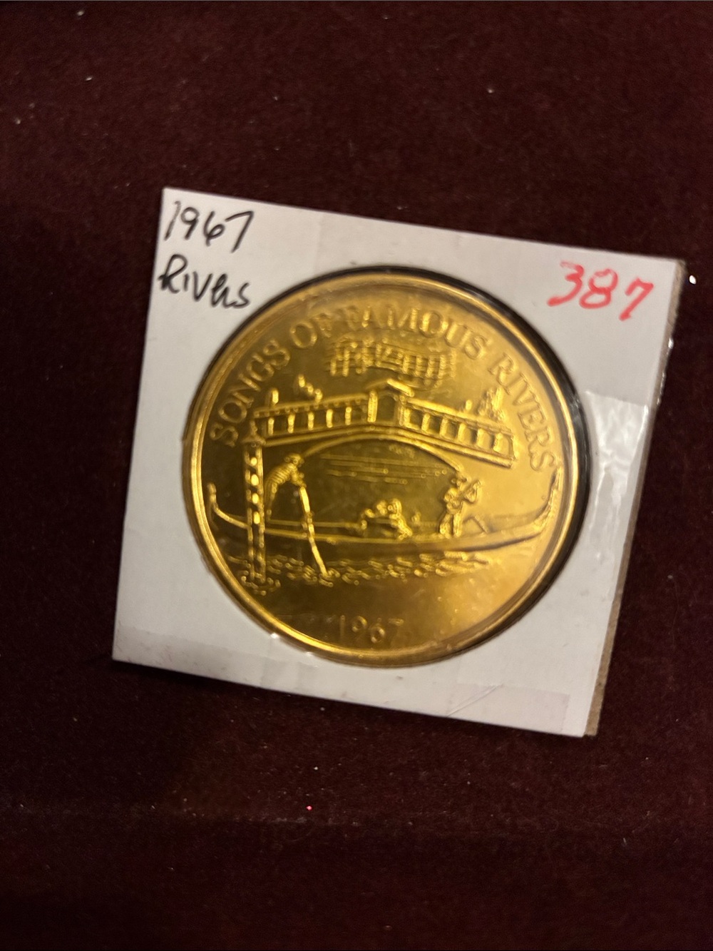KREWE Gold-Tone Mardi Gras Commemorative Coin